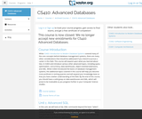 Advanced Databases