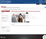 Web 2.0: Risks for STI/HIV - Opportunities for Prevention