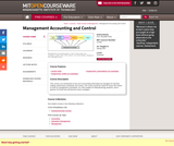 Management Accounting and Control, Spring 2007