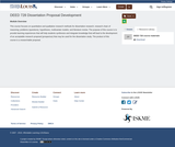 DEED 728 Dissertation Proposal Development / Advanced Research Design