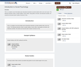 Introduction to Social Psychology Ancillary Materials