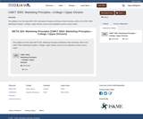 CMKT 3003: Marketing Principles—College / Upper Division