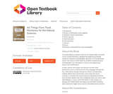 All Things Flow: Fluid Mechanics for the Natural Sciences