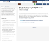 Delgado Contemporary Math (OER Course Transformation)