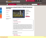 Foundations of World Culture II: World Literatures and Texts, Spring 2012