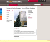 Economic Institutions and Growth Policy Analysis, Fall 2005 Economic Institutions and Growth Policy Analysis, Fall 2005