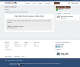 British Literature I