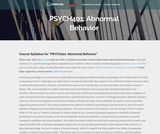 Abnormal Behavior Abnormal Behavior