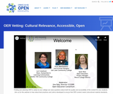 Vetting OER for Cultural Relevance, Accessibility and Licensing