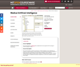 Medical Artificial Intelligence, Spring 2005