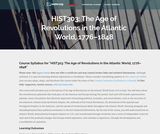 The Age of Revolutions in the Atlantic World, 1776-1848