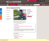 Intro to Japanese Culture, Spring 2012