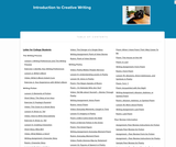 Introduction to Creative Writing Introduction to Creative Writing