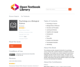 Psychology as a Biological Science