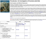Precalculus: An Investigation of Functions Precalculus: An Investigation of Functions