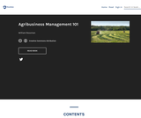 Agribusiness Management 101 Agribusiness Management 101