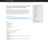 HEV II Hybrid and Electric Vehicle: Preventative Maintenance and Repair