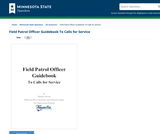 Field Patrol Officer Guidebook To Calls for Service