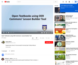 Open Textbooks using OER Commons Lesson Builder Tool