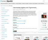 Intermediate Algebra and Trigonometry