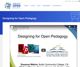Designing for Open Pedagogy