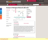 Analysis of Biological Networks (BE.440), Fall 2004 Analysis of Biological Networks (BE.440), Fall 2004