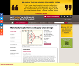 Manufacturing System and Supply Chain Design, Spring 2005