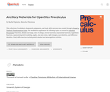 Ancillary Materials for OpenStax Precalculus