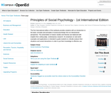 Principles of Social Psychology- 1st International Edition