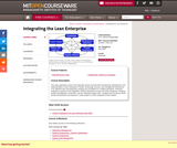 Integrating the Lean Enterprise, Fall 2005