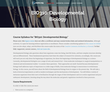 Developmental Biology Developmental Biology