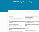 ACCT 032 Payroll Accounting ACCT 032 Payroll Accounting