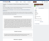 Together: The Science of Social Psychology Review Rubrics