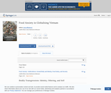 Food Anxiety in Globalising Vietnam