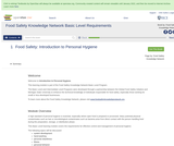 Food Safety Knowledge Network Basic Level Requirements