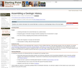 Assembling a Geologic History Assembling a Geologic History