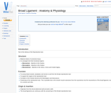 Broad Ligament - Anatomy & Physiology