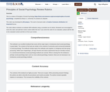 Principles of Social Psychology Review Rubrics