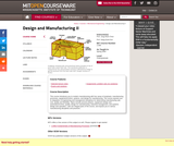 Design and Manufacturing II, Spring 2004