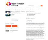 Energy and Human Ambitions on a Finite Planet