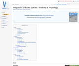 Integument of Exotic Species - Anatomy & Physiology