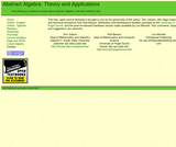 Abstract Algebra: Theory and Applications Abstract Algebra: Theory and Applications
