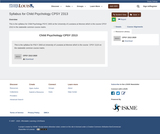 Syllabus for Child Psychology CPSY 2313