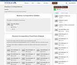 Business Correspondence