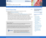 Environmental Applications of GIS