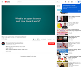 What is an open license and how does it work?