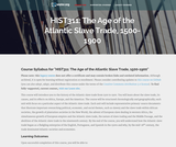 The Age of the Atlantic Slave Trade, 1500-1900