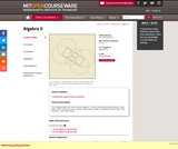 Algebra II, Spring 2011