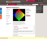 Algebraic Combinatorics, Spring 2019