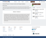 General Physics II Canvas Course and Sample Syllabus